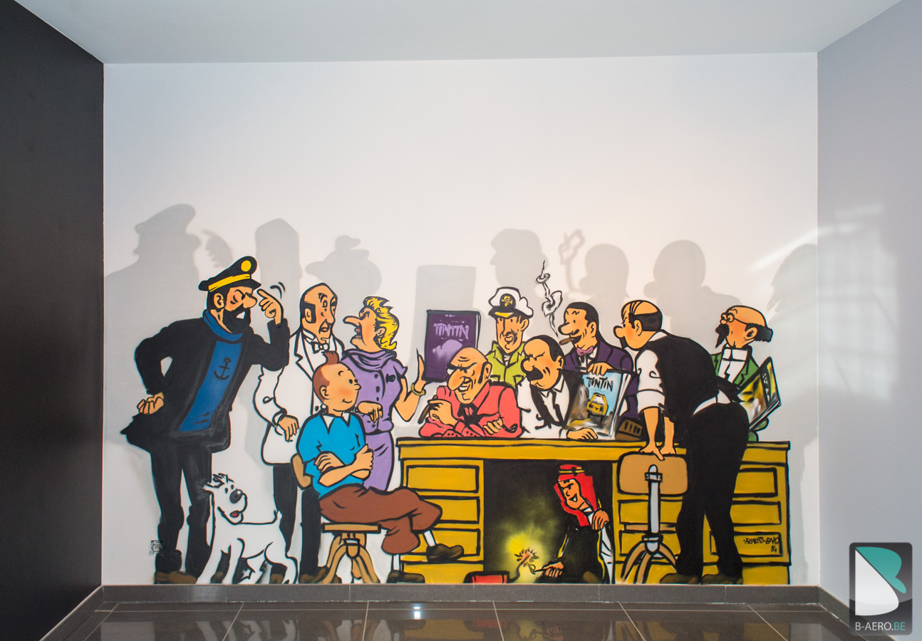 Décoration murale fresque Tintin  Hard Deco